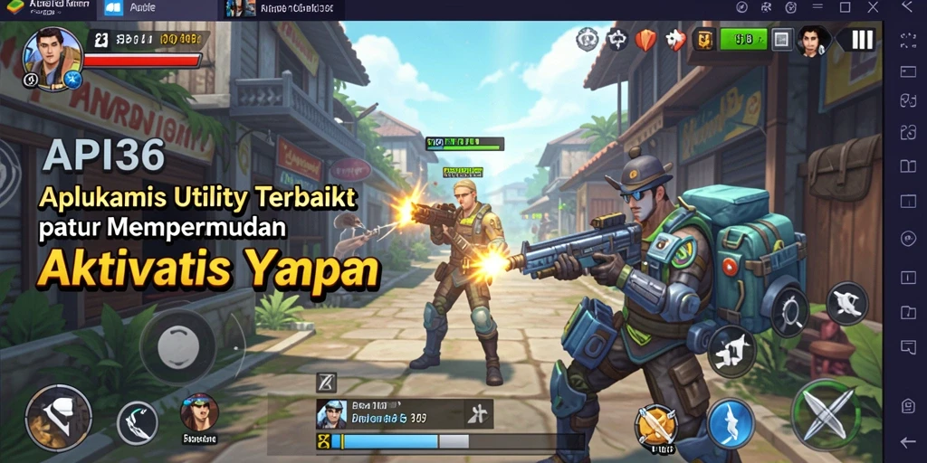 Tampilan antarmuka utama API36 dengan fitur unggulan.
