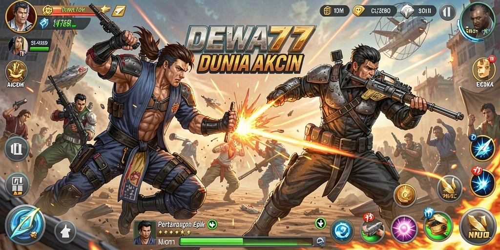 Tampilan menarik dari gameplay DEWA777 yang menegangkan.