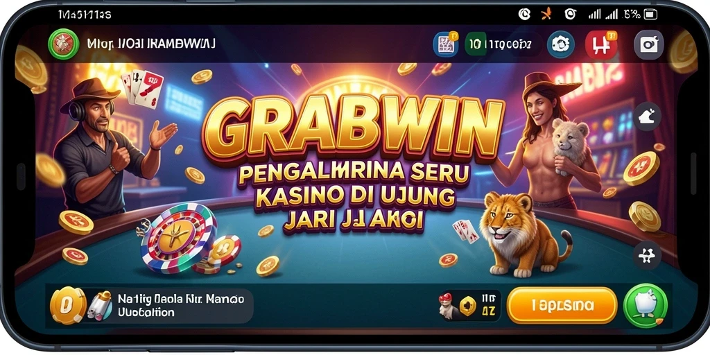 Tampilan gameplay seru dari GRABWIN dengan beragam permainan Kasino.
