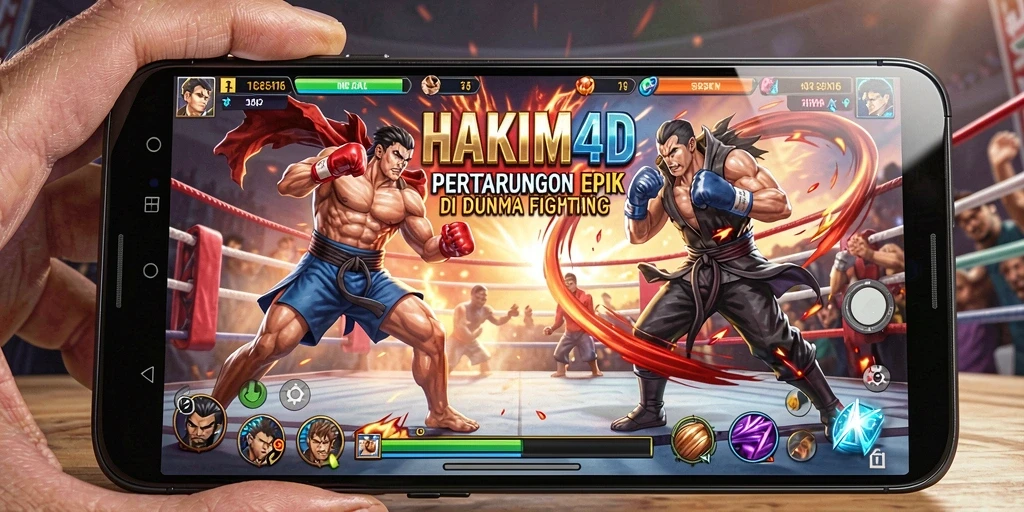 Screenshot HAKIM4D menampilkan aksi pertarungan yang mendebarkan.