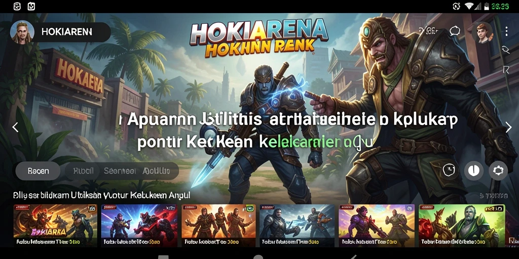 Tampilan antarmuka HOKIARENA yang intuitif dan mudah digunakan.