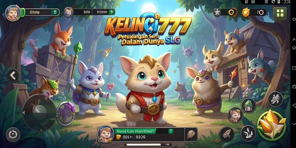 Tampilan gameplay seru dan penuh warna dari KELINCI777.