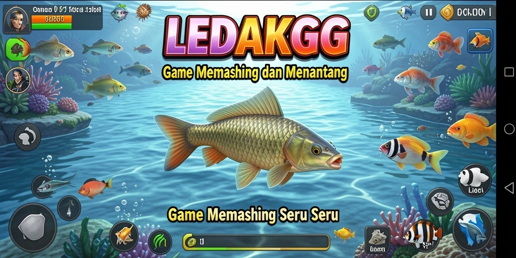 Tangkapan ikan menakjubkan dalam gameplay LEDAKGG.