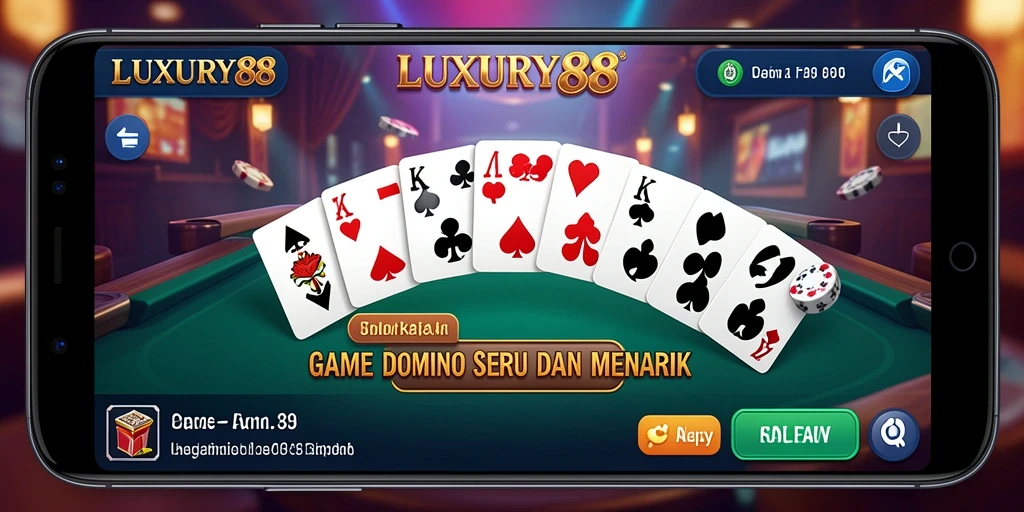 Tampilan gameplay LUXURY88 yang menarik dalam permainan Domino.