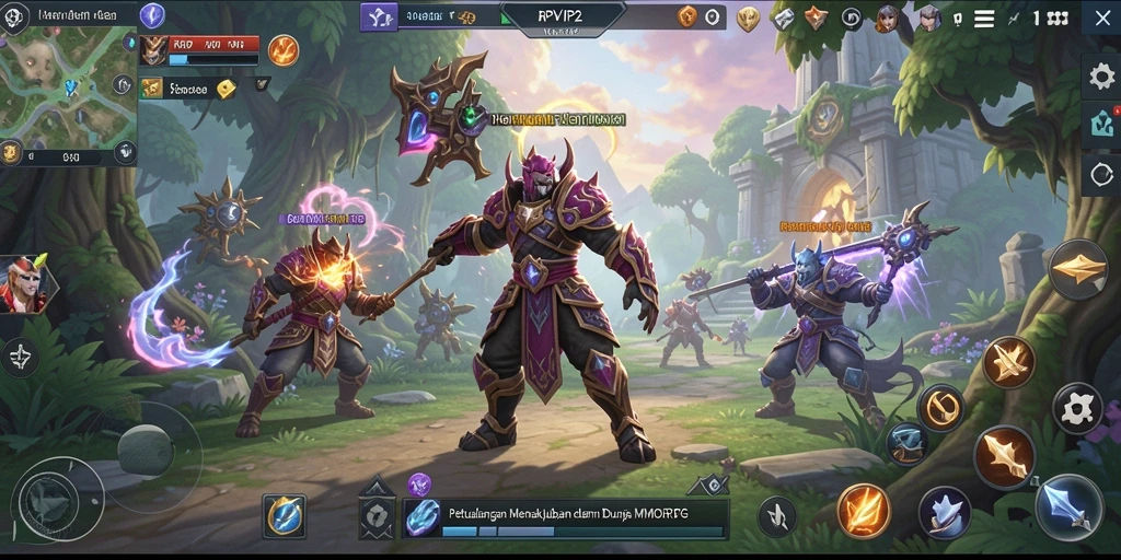 Tampilan gameplay RPVIP2 yang penuh aksi dan petualangan.