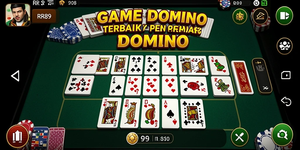 Tampilan gameplay menarik dari RR89 dengan kartu Domino.