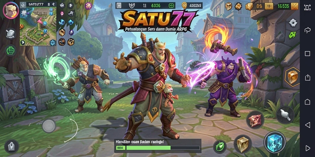 Gameplay penuh aksi dalam SATU77 dengan grafis menakjubkan.