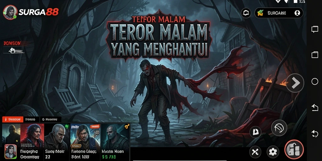 Gameplay SURGA88 dengan suasana Horror yang mencekam dan menyeramkan.