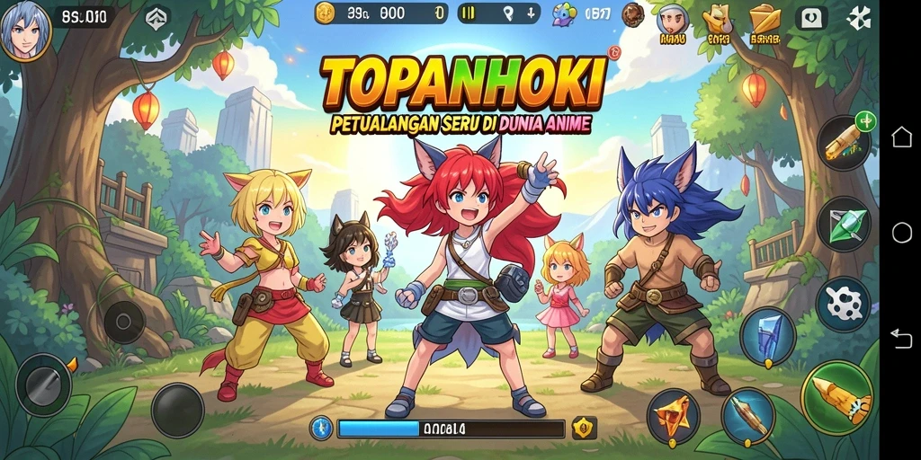 Screenshot menampilkan karakter dan pertarungan menarik di dunia Anime.