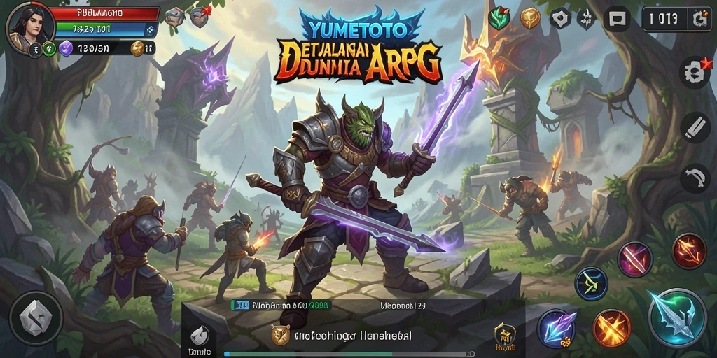 Gameplay epik YUMETOTO dalam dunia ARPG yang menakjubkan.